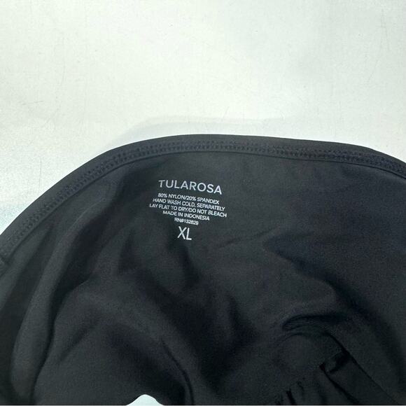 Tularosa Bali swim top ruffle black XL - Picture 2 of 5